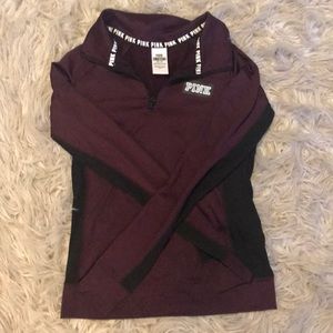 VS/PINK quarter-zip track jacket